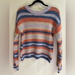 Made With Love Striped Multicolor Sweater Women’s Sz S